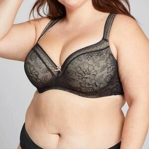 Cacique Lace T-Shirt Bra size 44DDD